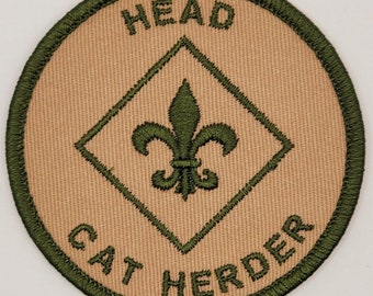 Cat Herder Patch, SM Leader Gift, Iron On Patch, Funny Gift, Morale Patch, Backpack Patch, Hiking Patch, ASM Leader, SPL Leader