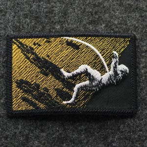 Rocky Astronaut Embroidered Patch | Sci-Fi Book Fan Art | Space Exploration Gift | Made in USA