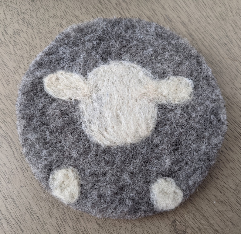 Felted Wool Coasters Etsy