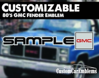 Custom Aluminum GMC 1980s Model Squarebody Truck Emblem (SINGLE EMBLEM)
