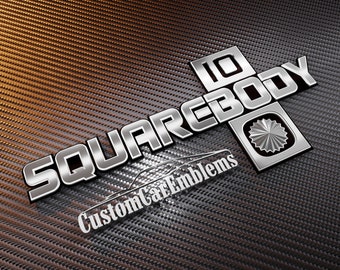 Custom Chevrolet 1980s Model Squarebody Truck Emblem (SINGLE EMBLEM)