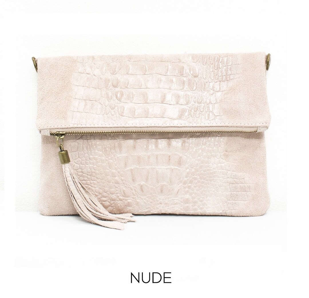 Genuine Suede Leather Italian Clutch Bag Croc Effect Crossbody Bag Spring summer Wedding Parties Bridesmaids Gift Evening Bag Made in Italy Etsy