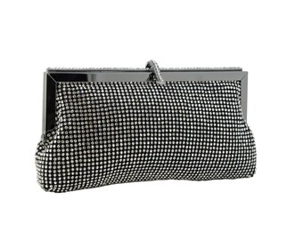 black silver clutch