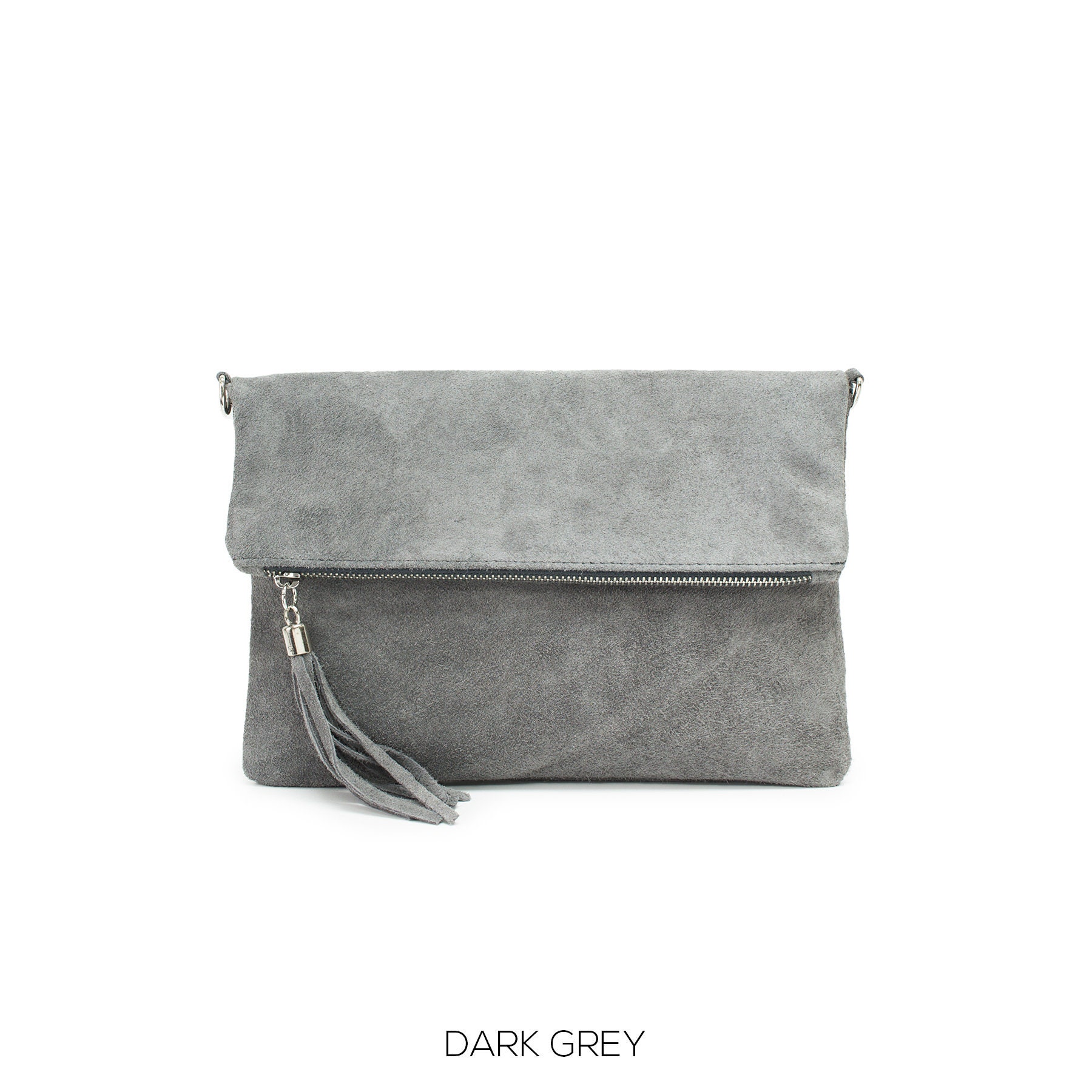 Italian Leather Bow Clutch/Crossbody Bag in Orange main image 0