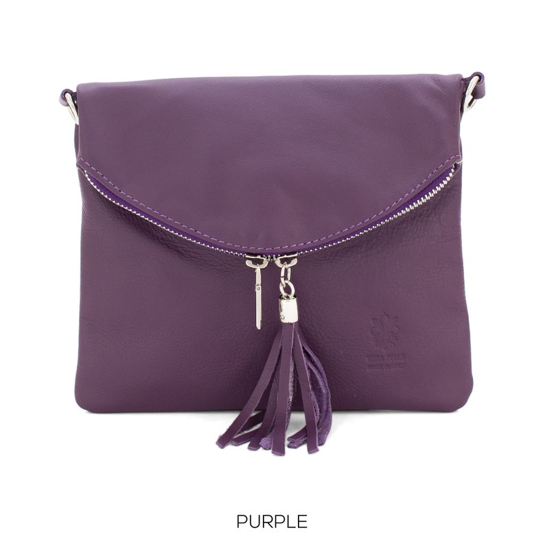 Genuine Italian Soft Leather Vera Pelle Crossbody Bag Etsy UK