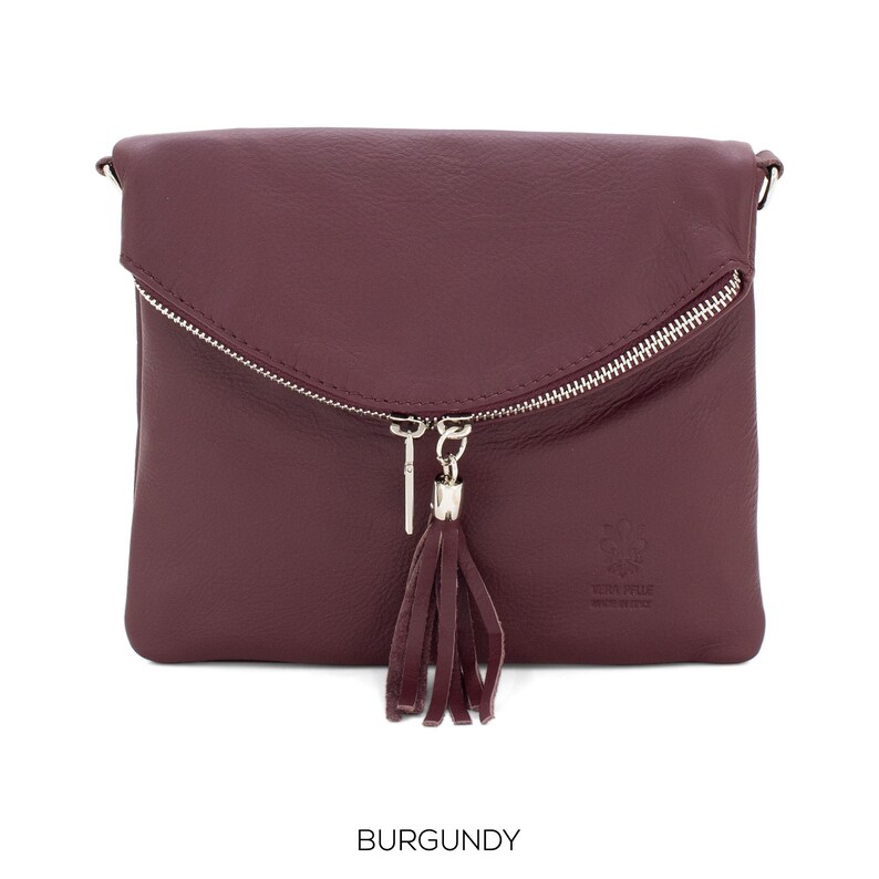 Genuine Italian Soft Leather Vera Pelle Crossbody Bag Etsy UK