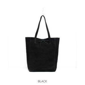 Italian Suede Shopper Tote