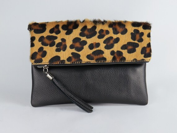 Foldover Leopard Clutch – Funky Monkey Fashion Accessories