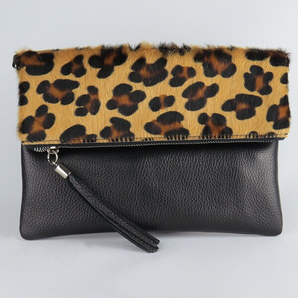 Leopard Clutch Etsy