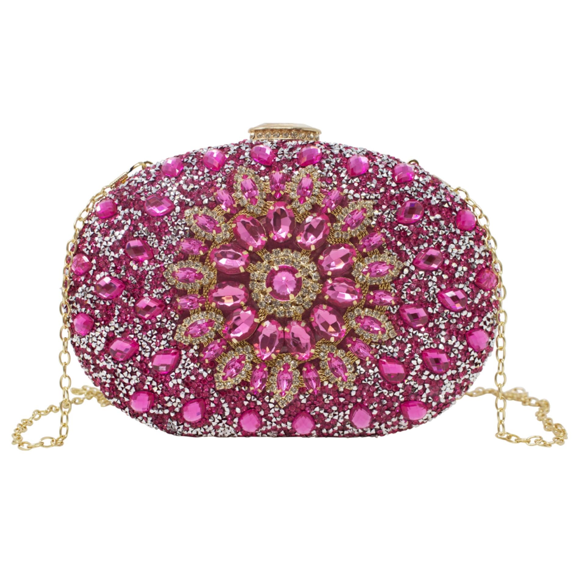 New Pink Diamond Top-Handle Handbags Crystal Evening Bag Wedding Party  Shoulder Purses WHTUOHENG Rhinestone Phone Prom Clutches - AliExpress