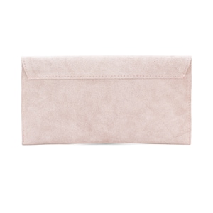 Echt Wildleder Abendumschlag beige Clutch Crossbody Umhängetasche Brautjungfer Geschenk Vielseitig Eleganter Armreif und Kettengurt Bild 10