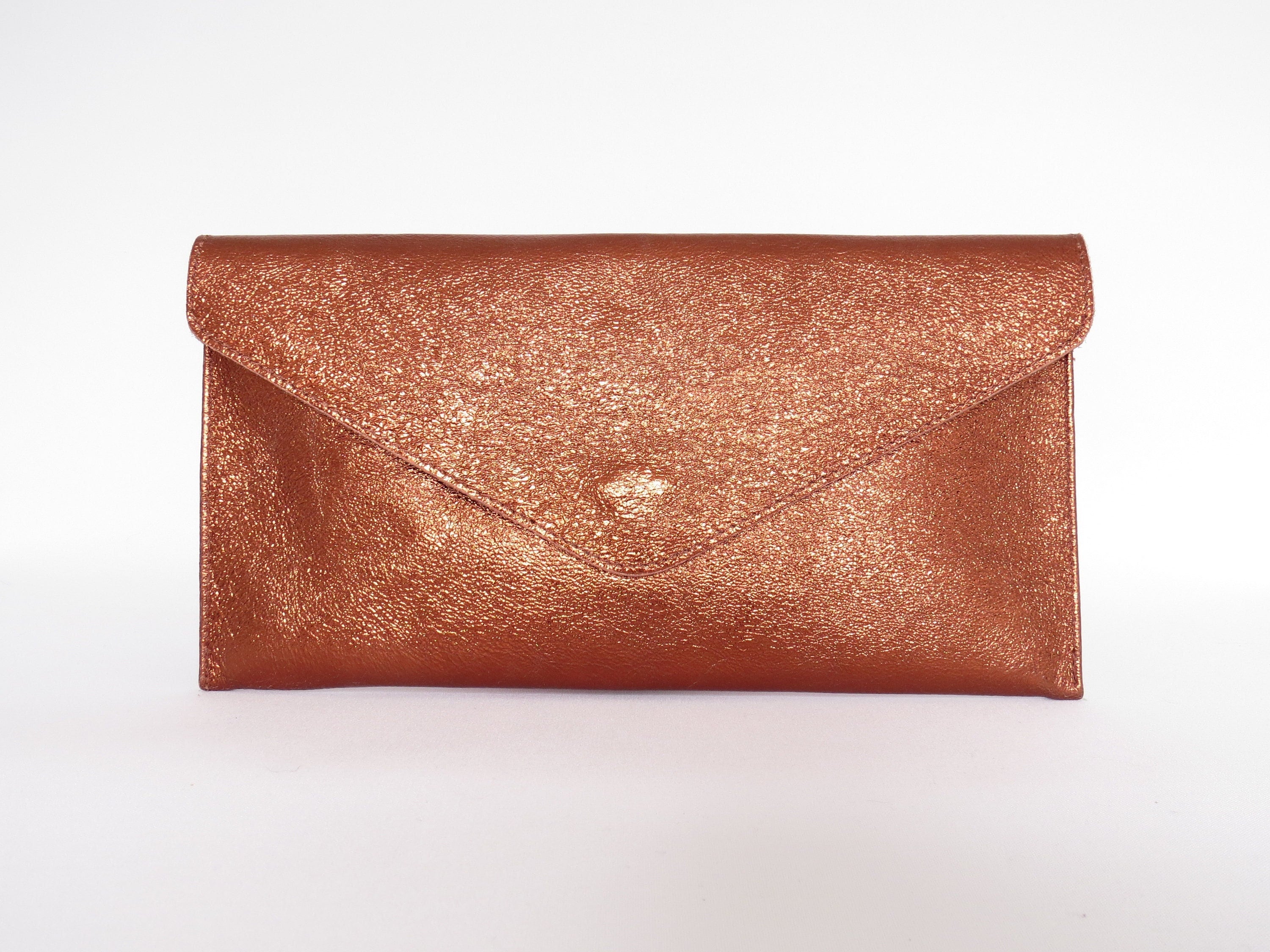 Envelope Clutch - Copper Brown