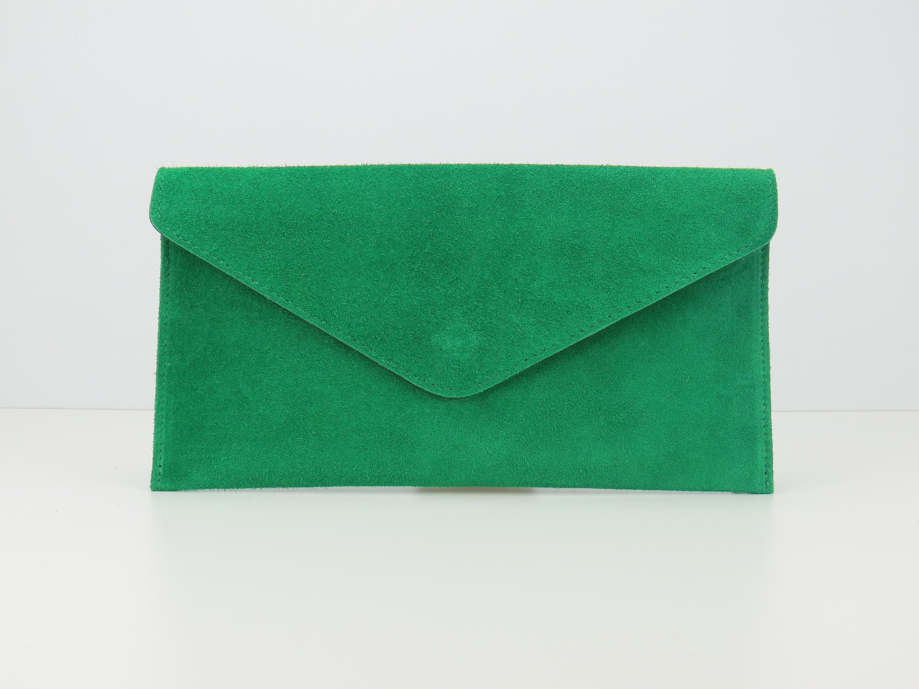 Kelly clutch leather clutch bag Hermès Green in Leather - 34198992