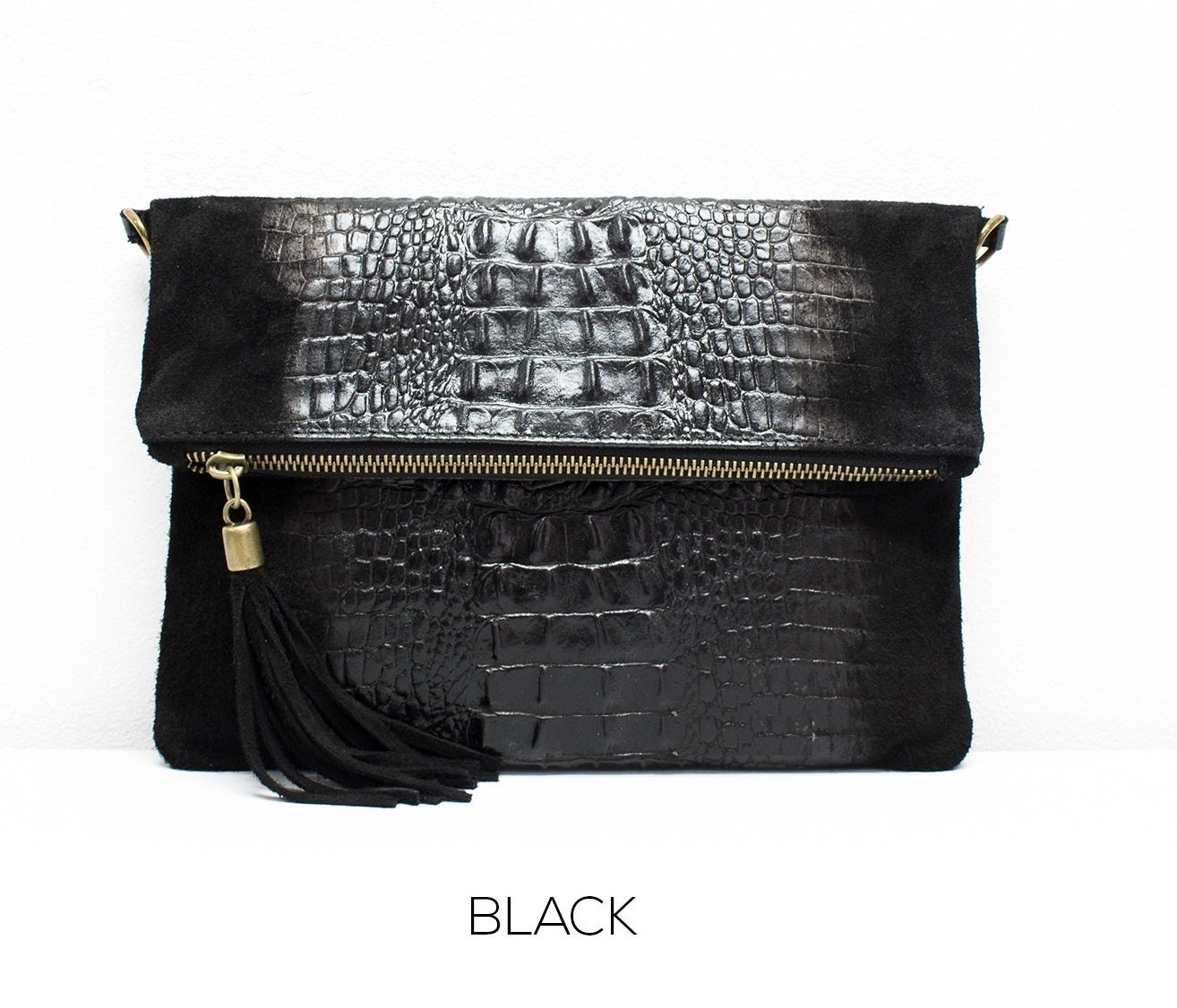 Crocodile Leather Clutch Evening Bag, Small Crocodile Leather Handbag,  Crossbody Bag