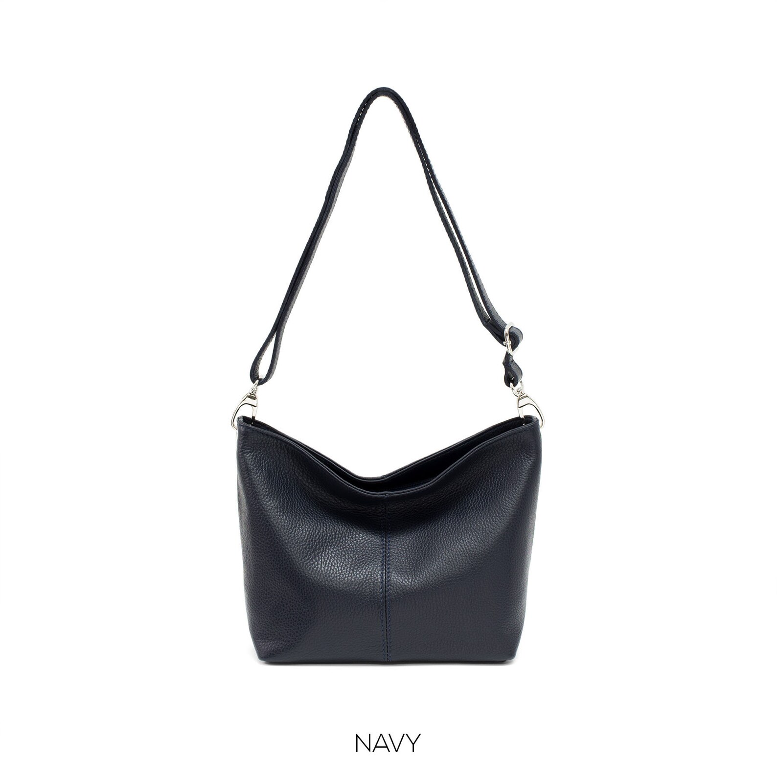 Genuine Leather Bucket Bag Crossbody Shoulder Bag Practical Etsy