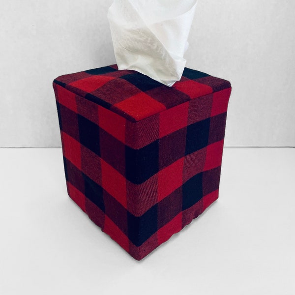 Buffalo Plaid- Christmas Gifts - Tissue Box Cover