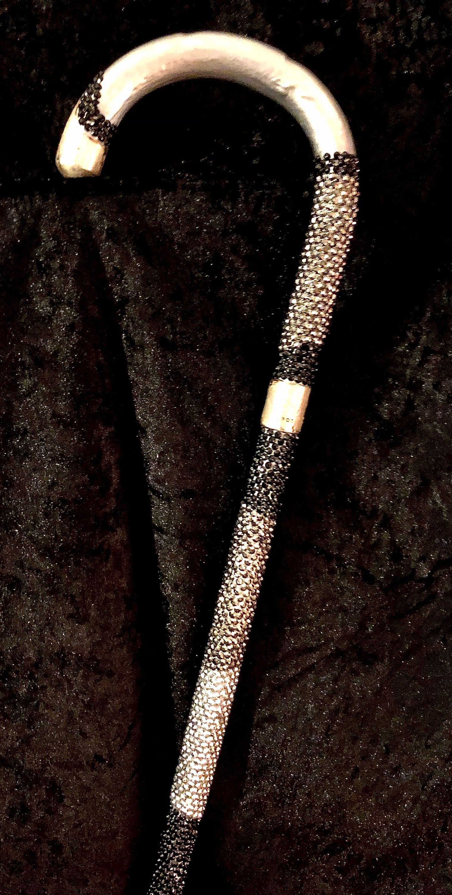 Walking Cane Wooden Bespoke Bling Unique Hand Etsy