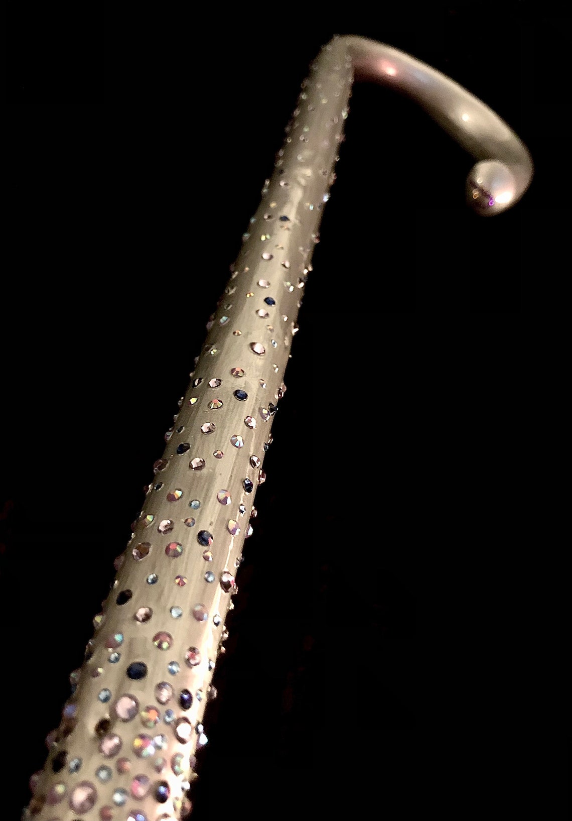 Walking Cane Wooden Bespoke Bling Unique Hand Embellished Etsy