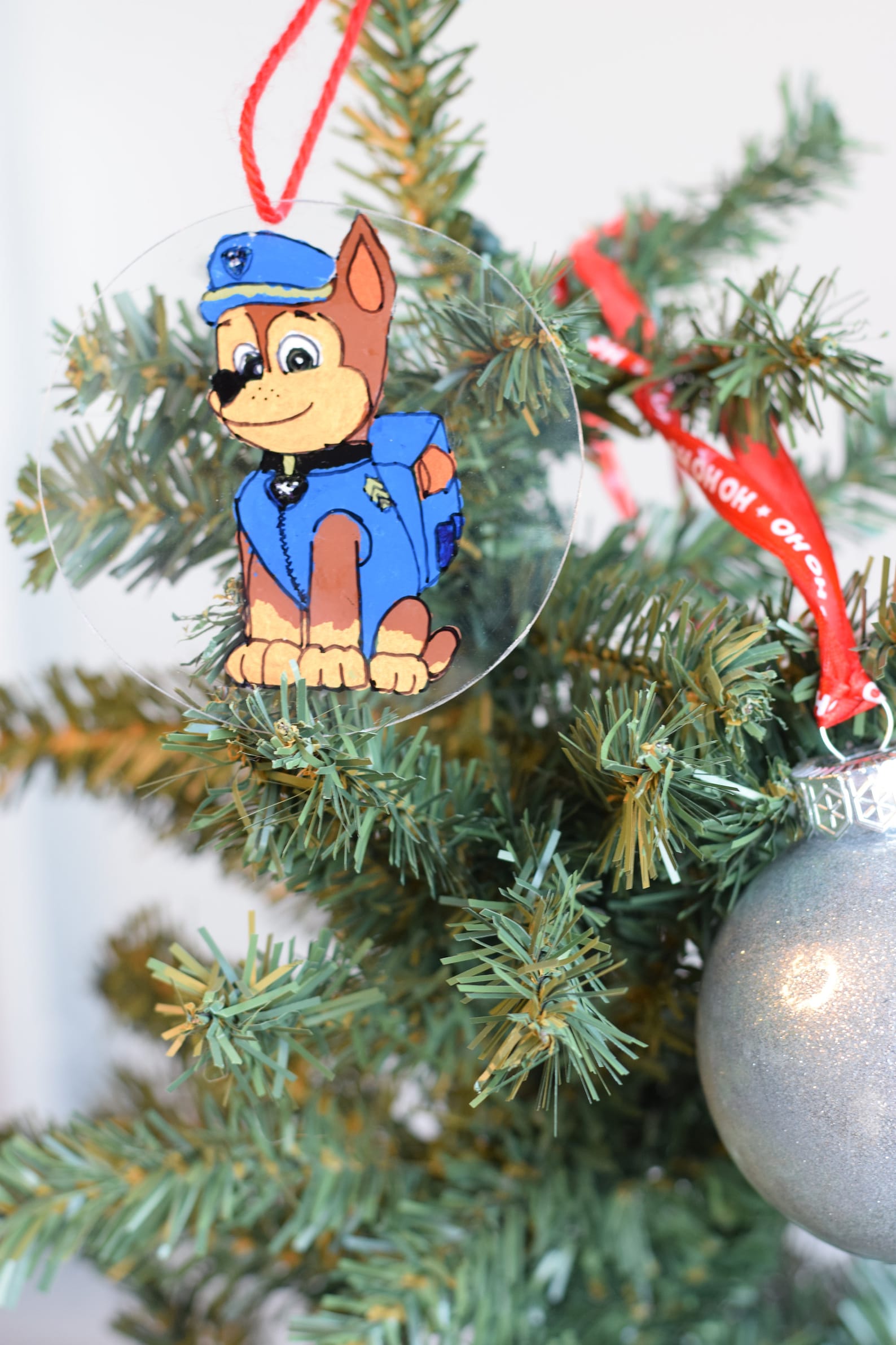Paw Patrol Christmas Ornament Chase ornament Paw Patrol Etsy