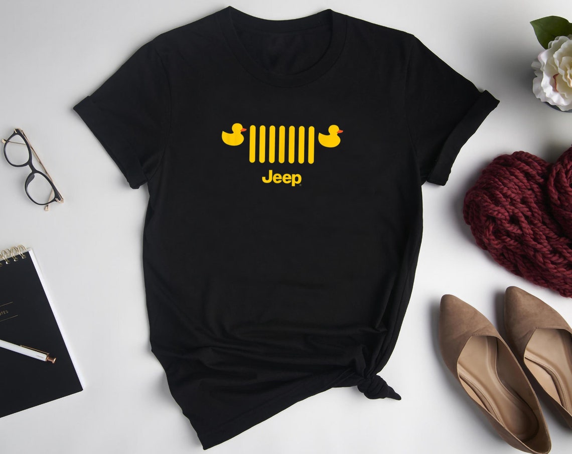 Duck Duck Jeep 7Slot Grille TShirt Jeep Shirt Funny Duck | Etsy