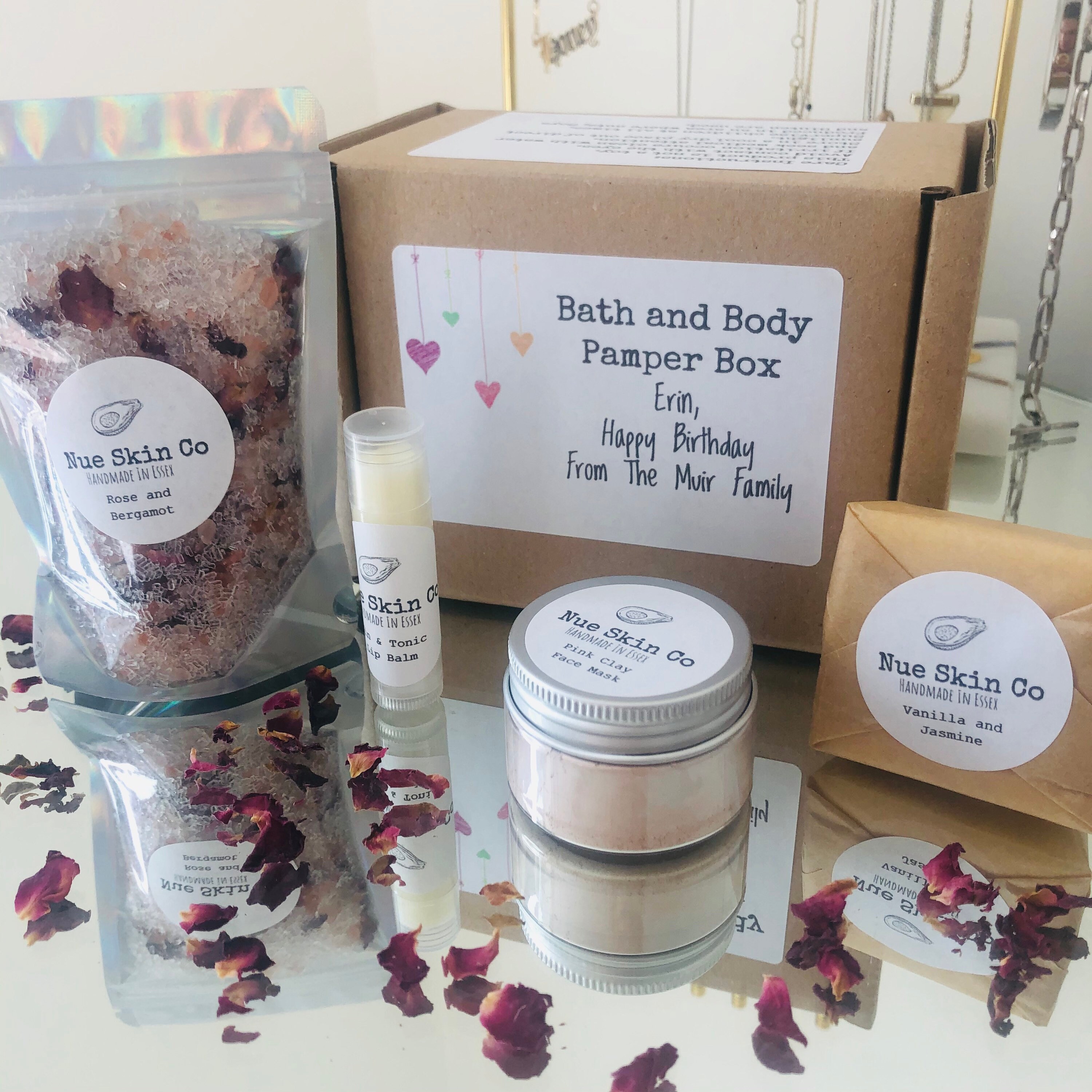 Bath and Body Pamper gift Box Homemade and Natural Products Etsy