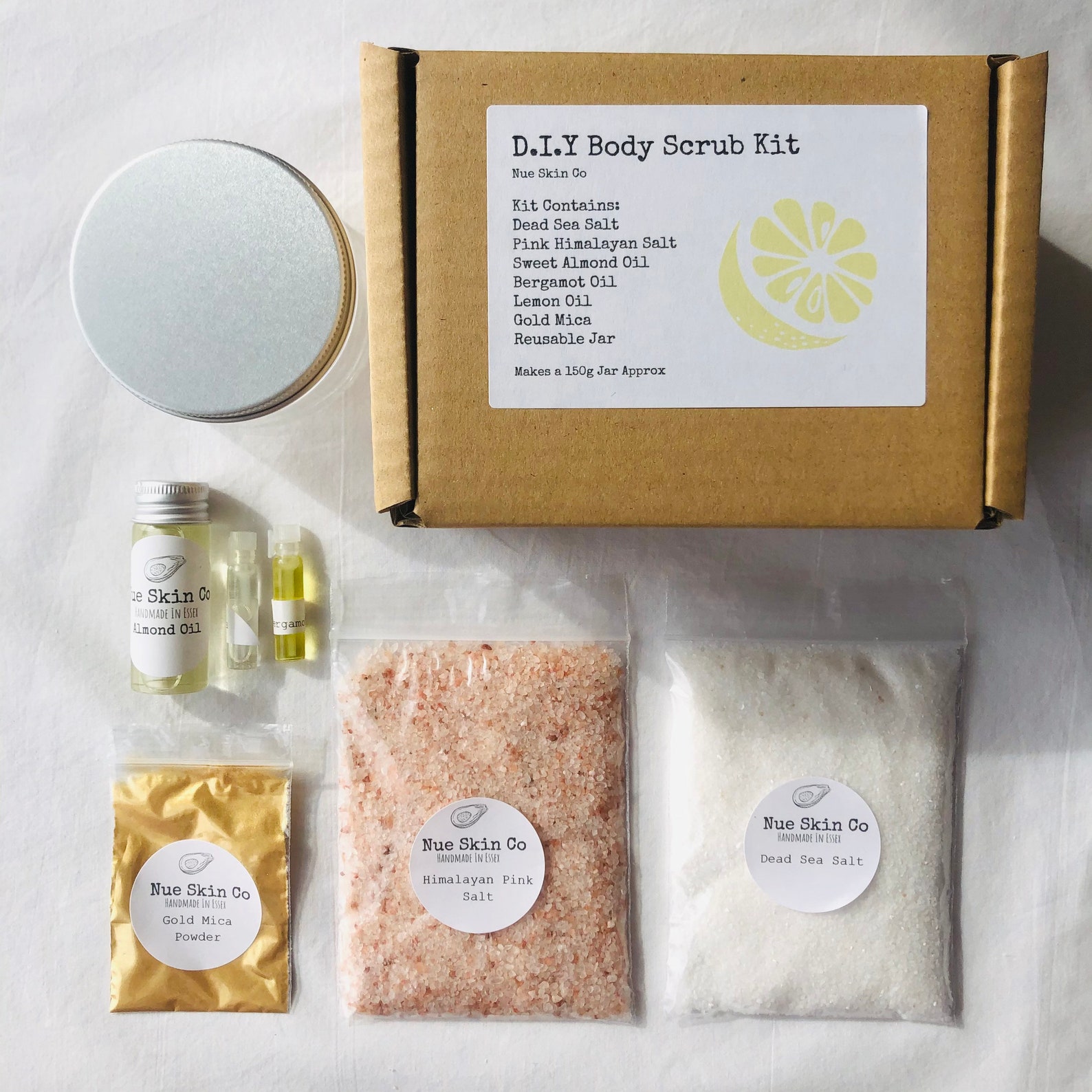 Make Your Own Body Scrub Kit. Pink Himalayan Salt Dead Sea Etsy