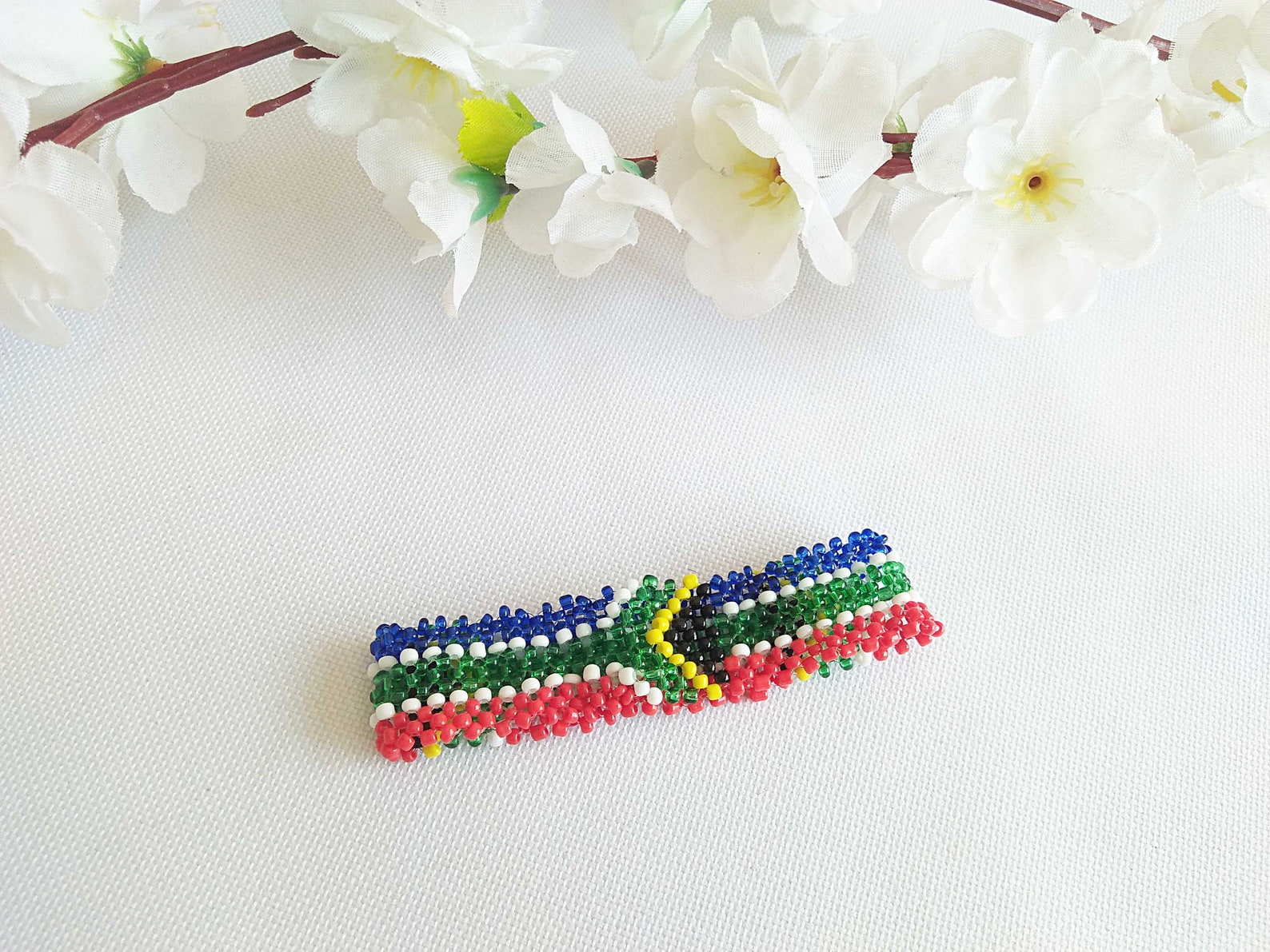 South African Flag Beaded Bracelet/beaded Bracelet/south Africa