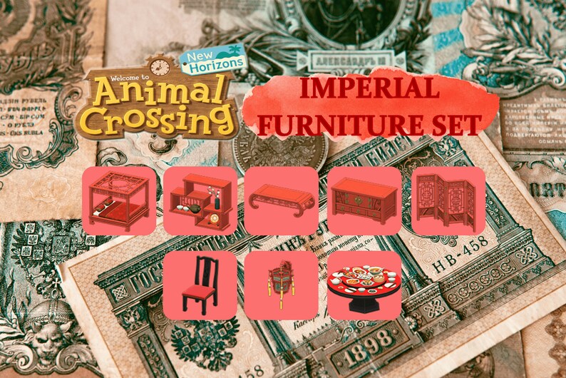 Imperial Furniture Set Animal Crossing ACNH Etsy