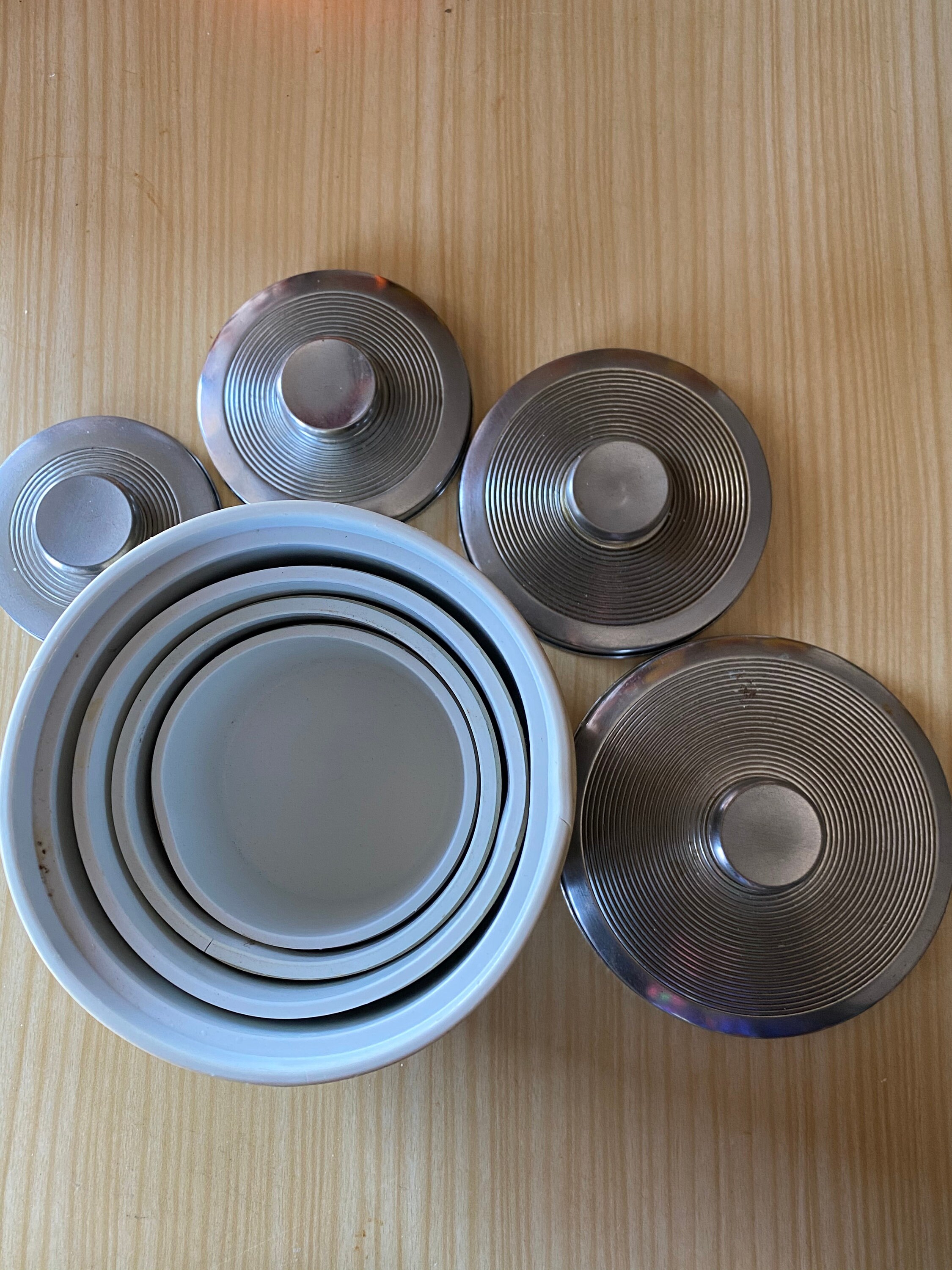 Vintage Tea Coffee Sugar Salt Canisters Set Four Etsy