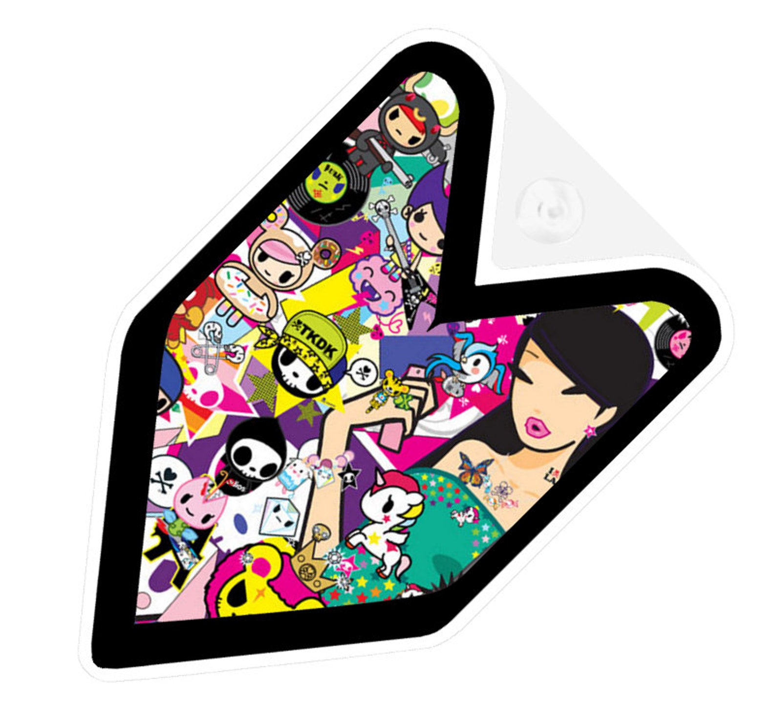 JDM Japanese Anime Sticker Bomb Car Decal Wakaba Leaf Badge | Etsy