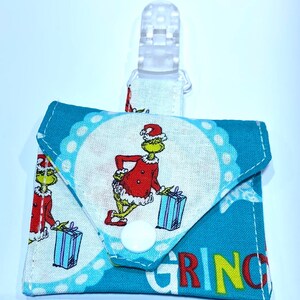 Superhero Fabric Tubie Pouch, NG Tube Bag The Grinch