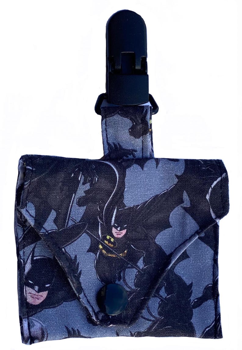 Superhero Fabric Tubie Pouch, NG Tube Bag Batman