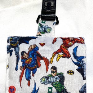 Superhero Fabric Tubie Pouch, NG Tube Bag image 2