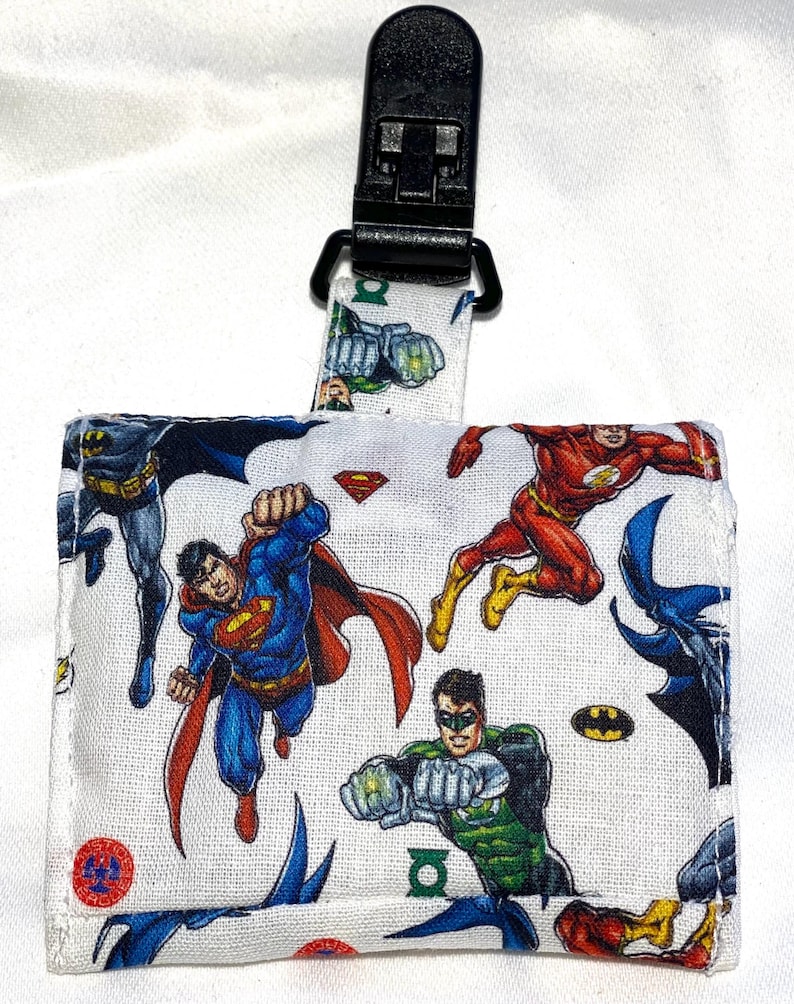 Superhero Fabric Tubie Pouch, NG Tube Bag image 2