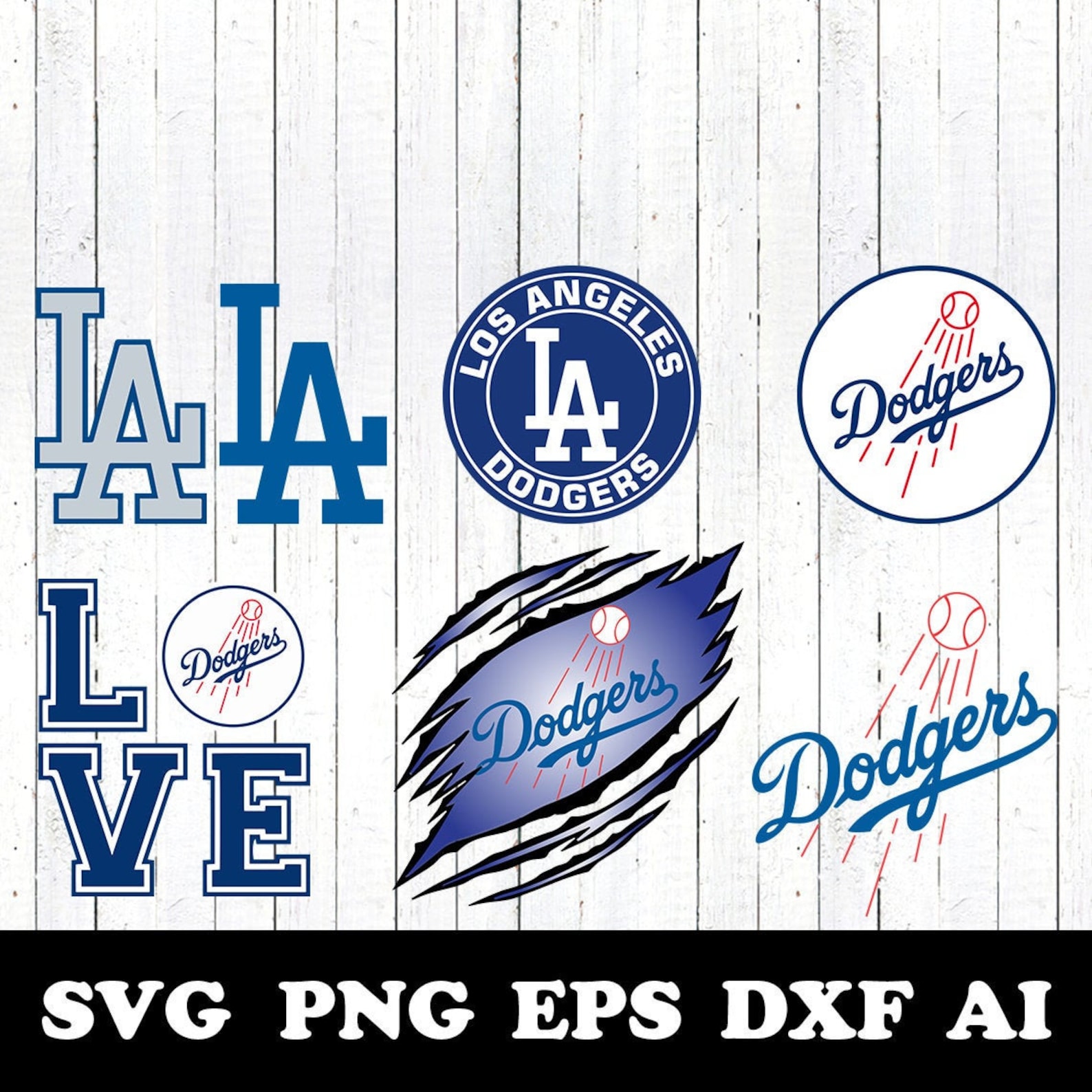 Los Angeles Dodgers Logo SVG Files Dodgers Svg Baseball Logo | Etsy