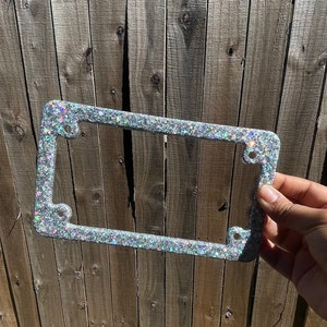 Motorcycle license plate frame