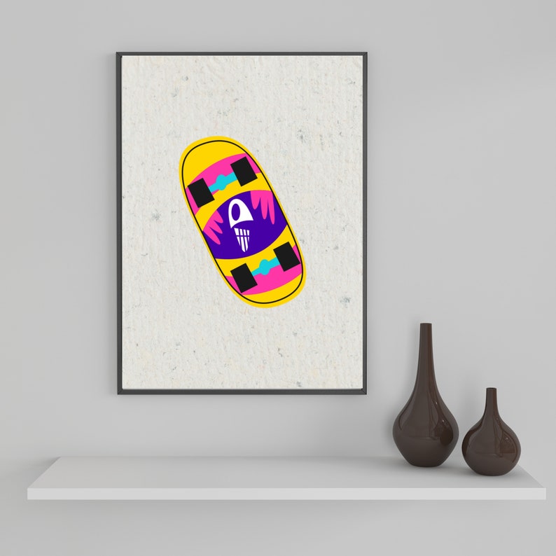 Skateboarding Wall Art Skater Room Art Printable Art for Etsy
