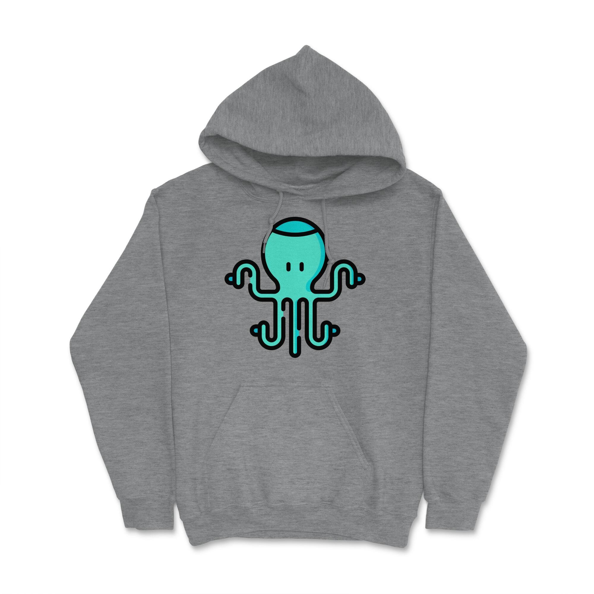 Octopus Classic Hooded Sweatshirt Heavyweight Hoodie Etsy