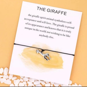 Giraffe Wish Bracelet For Friends and Loved Ones