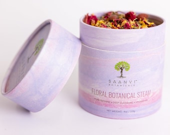 CLEANSING FACIAL STEAM | Rejuvenating Acne Steam | Skin glow | Cleansing & Pore-Refining Steam | Acne Relief |Detoxifying Floral Steam Blend