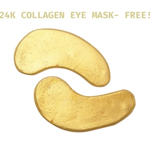 Puede incluir: Dos parches para debajo de los ojos de color dorado, con forma de media luna, est&aacute;n dispuestos en forma de curva. Los parches est&aacute;n dise&ntilde;ados para colocarse debajo de los ojos para ayudar a reducir la hinchaz&oacute;n y las ojeras.