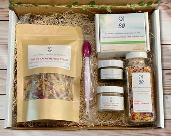 Veganistische zelfverzorgingskit: volledig natuurlijke spa-geschenkdoos