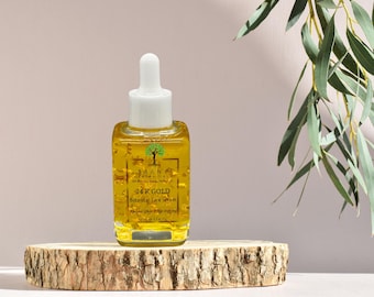 24K Gold Face Serum SPF 40 | Radiant Facial Oil | Luxury Botanical Skincare | Hydrating Glow Serum