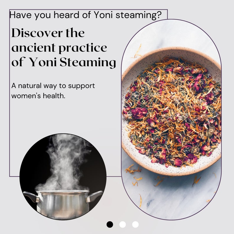 ORGANIC YONI STEAM Herbal Yoni Blend Vaginal Steaming Herbs zdjęcie 2