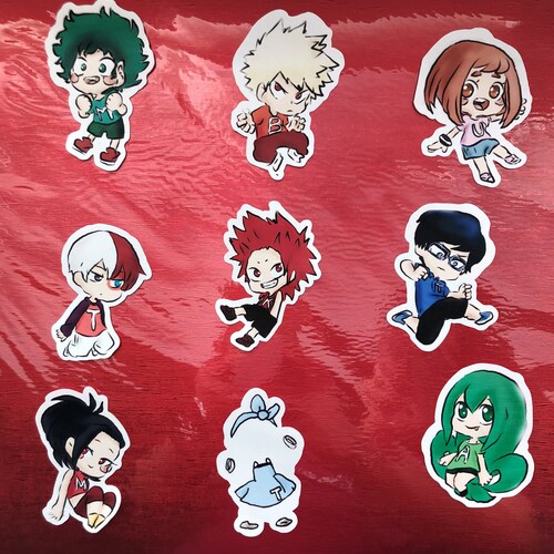 My Hero Academia Vinyl Stickers Boku No Hero Academia - Etsy
