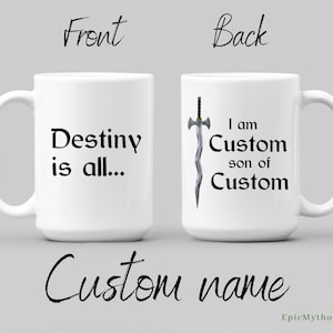 Custom Uhtred son of Uhtred Mug - Uhtred - the last kingdom - destiny is all - last kingdom - Viking merch