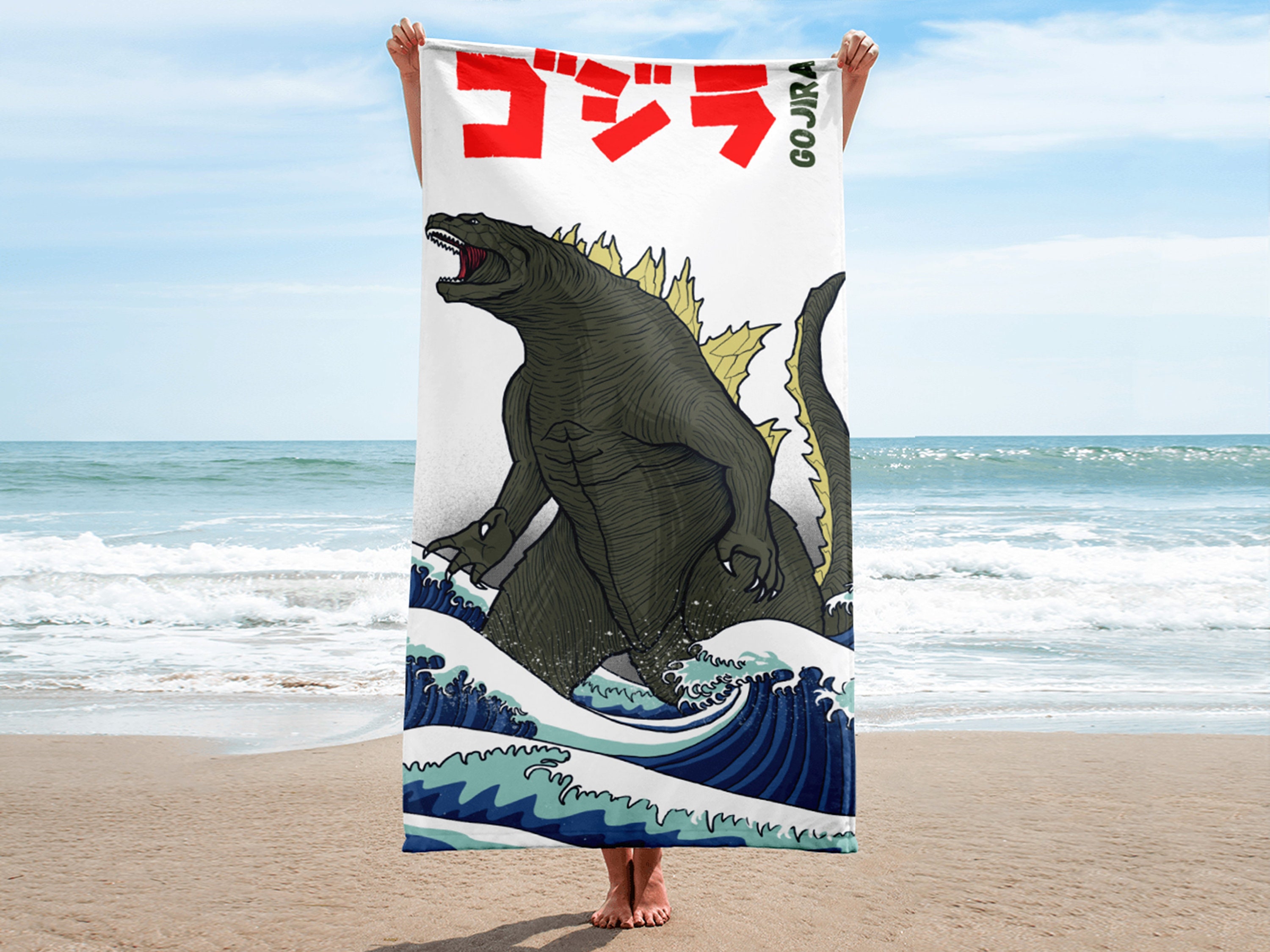 Godzilla Beach Towel - kaiju -Japanese  art - Mythology - Greek mythology - gojira - monster movie - king of the monsters