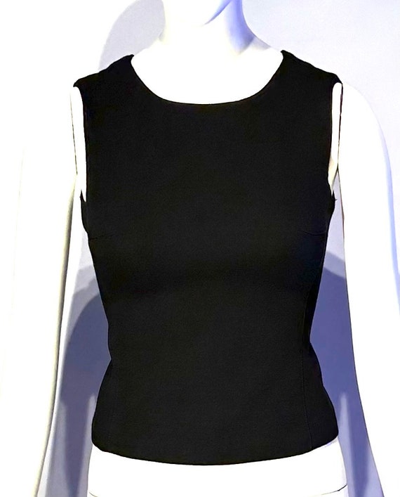 Prada wool lined tank camisole size 2, black wool 