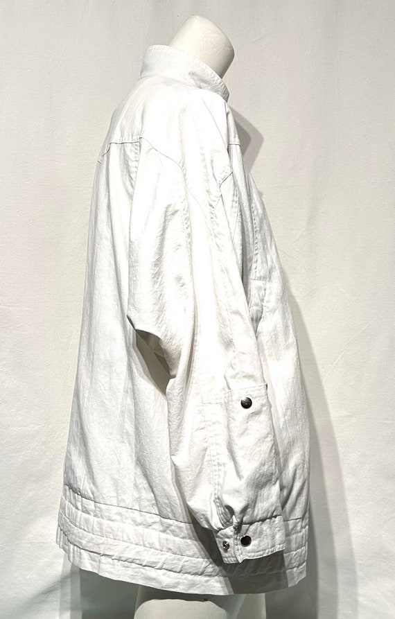 Citylife 1989s classic white windbreaker. Y2K - image 5