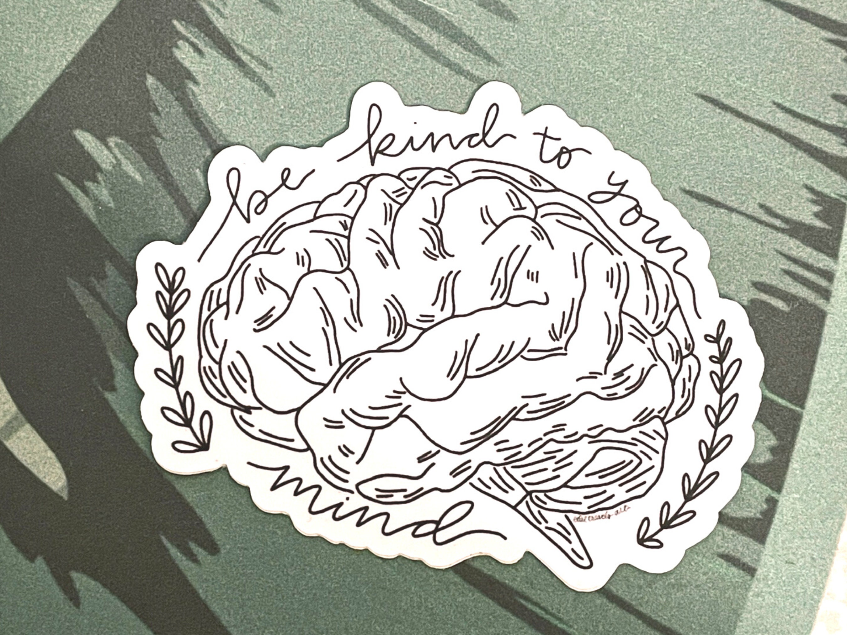 Be Kind to Your Mind Sticker | Mental Health Sticker | Water Bottle ...
